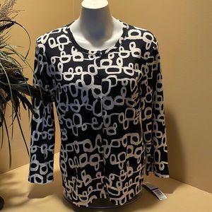 NWT XL Rafaela 100% cotton button up top.